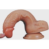 8 inch Bịg Dick Dildo Huge Realistic Flesh Life like Penis with Suction Cup for Men, Women & Couples DNV26