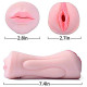 Lifelike Touch Flesh Real-Skin Men's Pocket Vibrator Pussy & Mouth with Real Silicone Adult Sex Toy for Male Masturbator MMT11