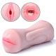 Lifelike Touch Flesh Real-Skin Men's Pocket Vibrator Pussy & Mouth with Real Silicone Adult Sex Toy for Male Masturbator MMT11